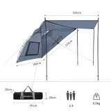 Stan - prístrešok KING CAMP Compass Plus - sivý · záber 3
