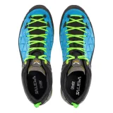 Pánská nízká turistická obuv SALEWA Mountain Trainer 2 GTX M blue danube fluo green · záber 4