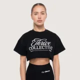 Дамска къса тениска Thrive Black - GymBeam - Размер: S | Тегло: 0,1485 g | Опаковка: 37 · záber 1