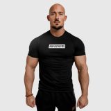 Pánske fitness tričko Iron Aesthetics Boxed, čierne · záber 3