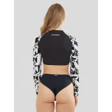 Dámské plavkové tričko FUNDANGO Amelia Surf Top-984-black diamond · záber 3