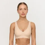 Безшевен сутиен Comfy Beige - GymBeam - Размер: XS | Цвят: béžová | Тегло: 0,068 g | Опаковка: 96 · záber 1