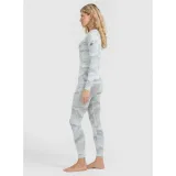 Dámské termo kalhoty 4F SEAMLESS UNDERWEAR F209-WAW25USEAF209-11A-OFF WHITE ALLOVER · záber 3