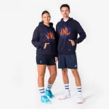 KIPSTA Unisex oficiálna volejbalová mikina VNL čierno-oranžová S · záber 1