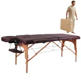 Masážne lehátko inSPORTline Taisage 186x70x62-84 cm 2-dielne drevené · záber 4