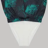 DECATHLON Pánske boardové šortky 15" 100 Palm čierno-tyrkysové XL · záber 2