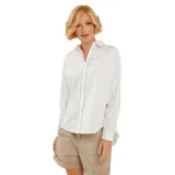 Dámská košile s dlouhým rukávem VOLCANO LAUREL-100-WHITE · záber 1