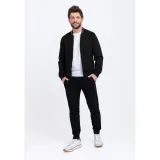 Pánska mikina so zipsom VOLCANO B-EST-700-BLACK · záber 3