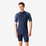 DECATHLON Pánska krátka kombinéza na šnorchlovanie Essential Ocena 2 mm čierna S · záber 1