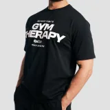 GymBeam Tričko Gym Therapy Black - Velikost: S | Barva: Čierna | Hmotnost: 0,275 kg | Balení: 65 · záber 2