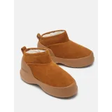 Nízké zimní boty MOON BOOT MB LUNA LOW BOOT SUEDE-M008 COGNAC · záber 2