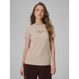 Dámské tričko s krátkým rukávem 4F TSHIRT F2742-83S-BEIGE · záber 2