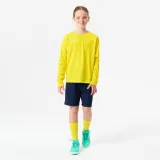 KIPSTA Detský futbalový dres s dlhým rukávom Viralto Club žltý 5-6 r (113-122 cm) · záber 2