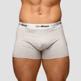 GymBeam Pánské boxerky Essentials 3Pack šedé - Barva: sivá · záber 1
