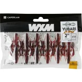 CAPERLAN Mäkká umelá nástraha ráčik s atraktantom Yubari CRW 2" 5 cm Black Red Craw bez · záber 2