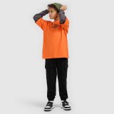 T-shirt loose s potlačou chlapčenský - oranžový · záber 3