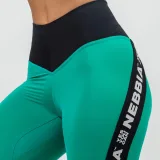 NEBBIA Dámske fitness legíny zelené M · záber 2