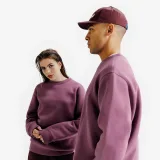 DECATHLON Unisex mikina s okrúhlym výstrihom Elementals fialová XS · záber 1