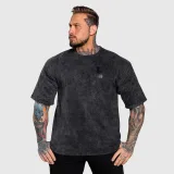 Oversize tričko Iron Aesthetics College, washed black · záber 2
