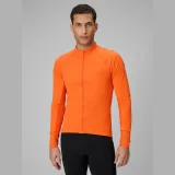 Pánský cyklistický dres s dlouhým rukávem - oranžový · záber 1