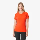 SIMOND Dámske tričko Merino Seamless krátky rukáv oranžové S · záber 1