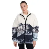 Dámská fleecová mikina se zipem 4F FLEECE U351-WAW25TFLEU351-90A-MULTICOLOUR ALLOVER · záber 1