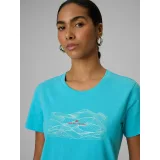 Dámské turistické tričko s krátkým rukávem 4F TSHIRT F2785-48S-AQUA · záber 5