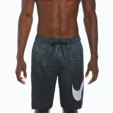 Pánské plavky NIKE SWIM Grid Swoosh Breaker 9 inch-001-Black · záber 5