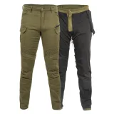 Pánske moto nohavice W-TEC Cargotic Farba olivovo zelená, · záber 3
