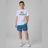 Plážové boardshorty chlapčenské - modré · záber 1