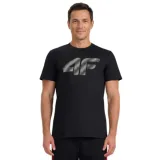 Pánské tričko s krátkým rukávem 4F TSHIRT M3342-020S-DEEP BLACK · záber 1