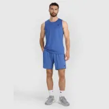 Pánský tréninkový tank top rychleschnoucí - modrý · záber 2