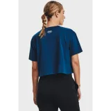 Dámské tréninkové tričko s krátkým rukávem UNDER ARMOUR UA COLLEGIATE CREST CROP SS -BLU · záber 3