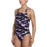 Női egyrészes fürdőruhák NIKE SWIM Hydrastrong Asteroid Swoosh BRIGHT VIOLET · záber 2