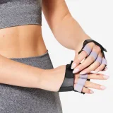 DOMYOS Rukavice na posilňovanie čierne 2XL-3XL · záber 2