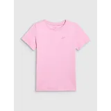 Dívčí tričko s krátkým rukávem 4F JUNIOR TSHIRT F3003-56S-LIGHT PINK · záber 4