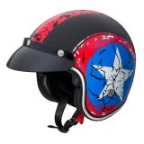 Moto prilba W-TEC Café Racer - Veľkosť: 61-62, XL | Farba: Big Star · záber 1