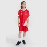 Dětské zápasové šortky replika 4F x Polska Siatkówka - červené · záber 1