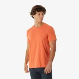 QUECHUA Pánske turistické tričko NH500 Fresh oranžové 3XL · záber 1