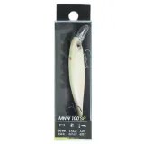 CAPERLAN Wobler Jerkbait Minnow WXM MNW 100 SP biely bez · záber 2