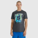 T-shirt regular s potlačou pánsky - sivý - Farba: sivá | Pohlavie: Pánske · záber 1