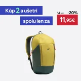 QUECHUA Turistický batoh Arpenaz 100 10 l kaki bez · záber 1