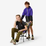 QUECHUA Detské odopínateľné turistické nohavice MH500 7-15 r. zelené 14-15 r (161-172 cm) · záber 2