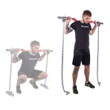Vzpieračské reťaze s tyčou inSPORTline Chainbos Set 2x15 kg · záber 3