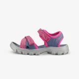 QUECHUA Detské turistické sandále MH100 od 24 do 31 modro-ružové 24-25 · záber 1