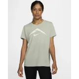 Dámské turistické tričko s krátkým rukávem NIKE W NK DF TRAIL TEE-370 JADE HORIZON · záber 2