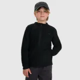 Chlapčenský fleece slim s golierom - čierny · záber 1