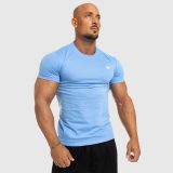 Pánske fitness tričko Iron Aesthetics Standard, modré · záber 3
