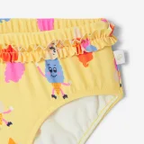 DECATHLON Detské plienkové prateľné plavky s motívom zmrzliny žlté 18 m (76-81 cm) · záber 2