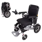 Elektrický invalidný vozík inSPORTline Hawkie II • 700W • 27,95kg • do 130kg • až 24km dojazd - Farba: strieborná · záber 1